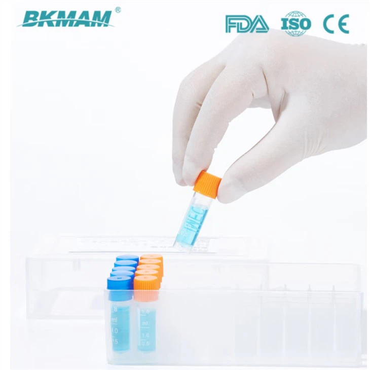 Precious Sample Storage Cryogenic Vials 2ml With Gasket Prevent Leakage