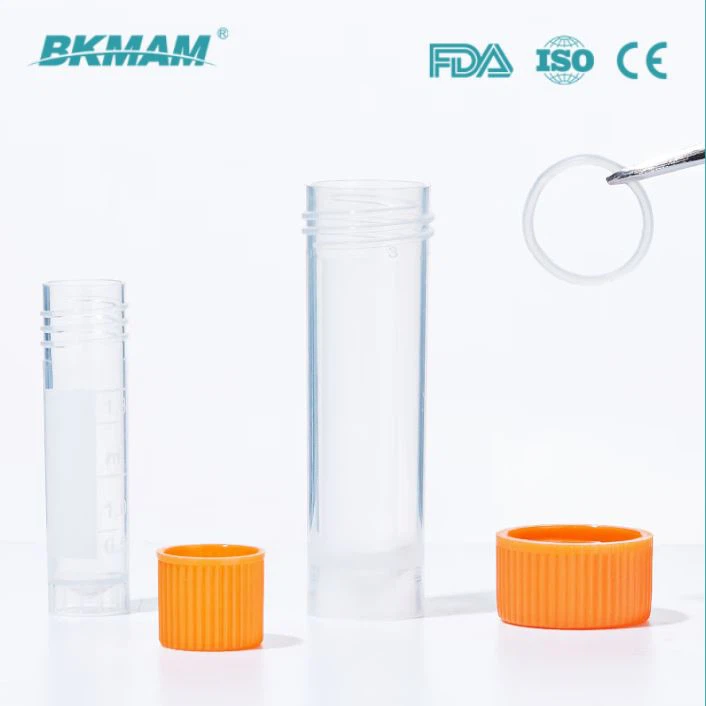 Precious Sample Storage Cryogenic Vials 2ml With Gasket Prevent Leakage